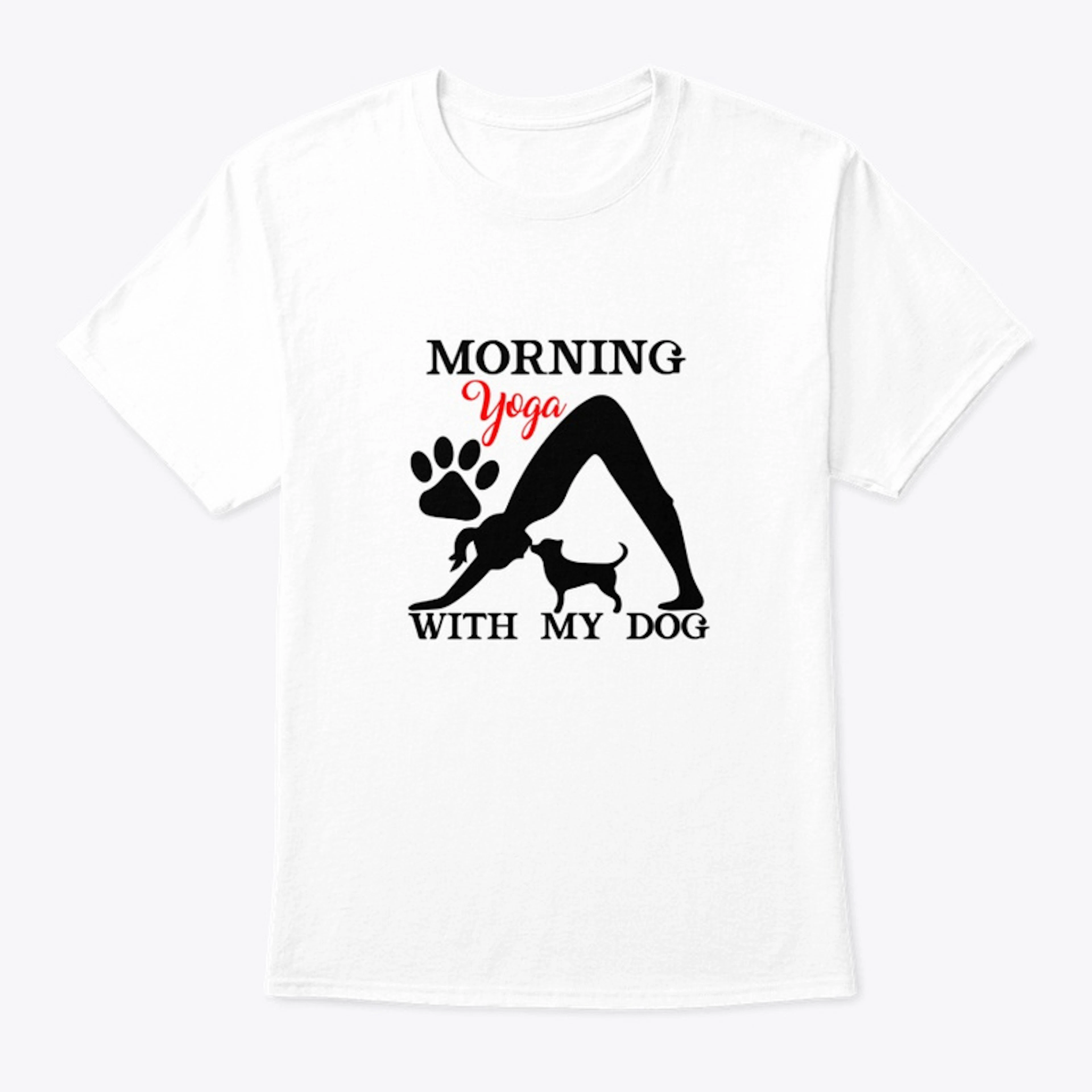 Morning yoga with my dog 