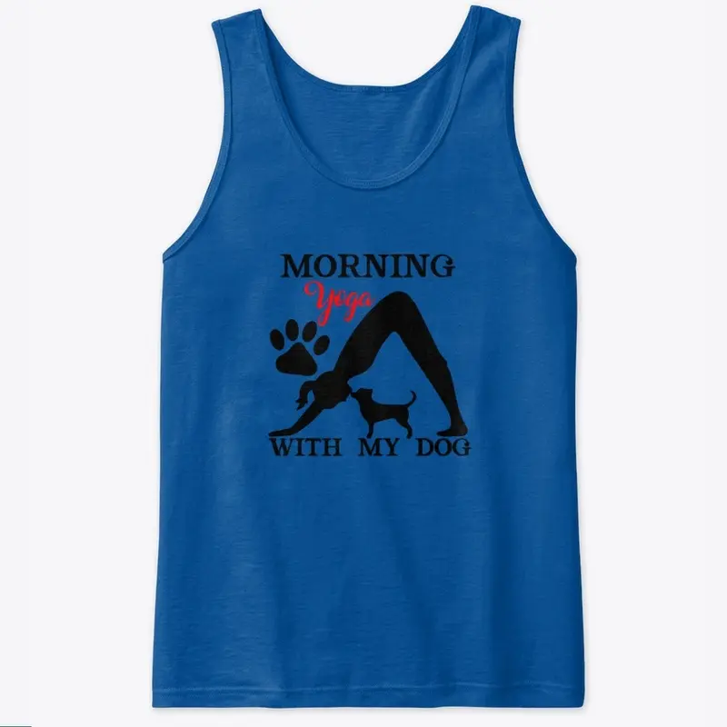 Morning yoga with my dog 