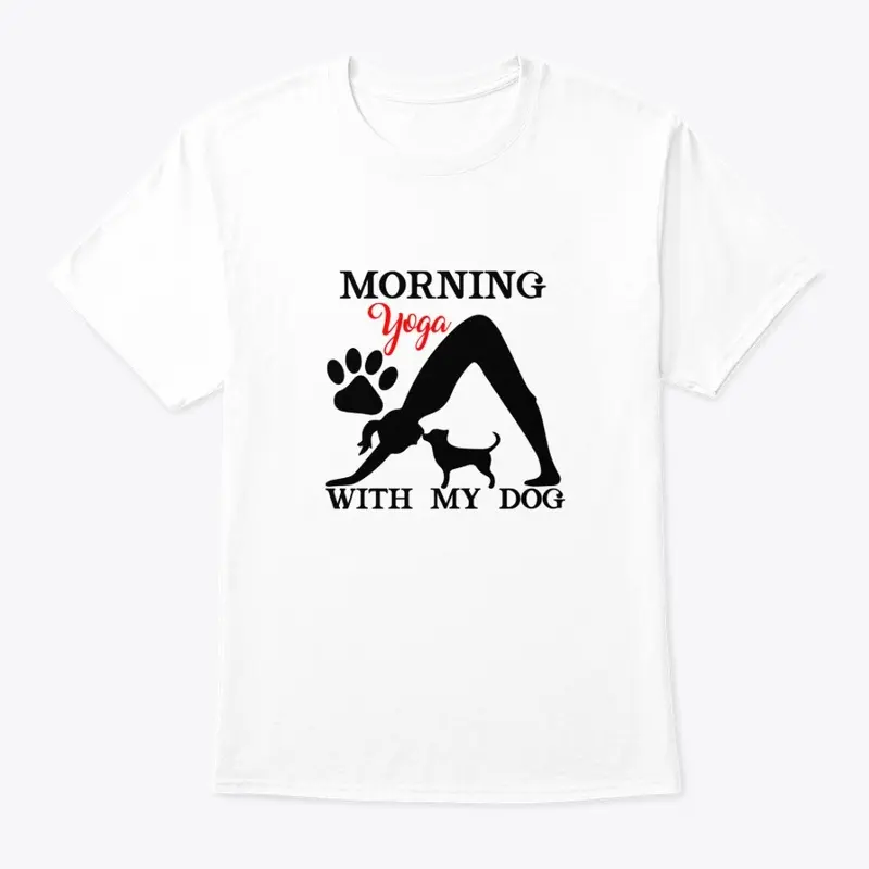 Morning yoga with my dog 